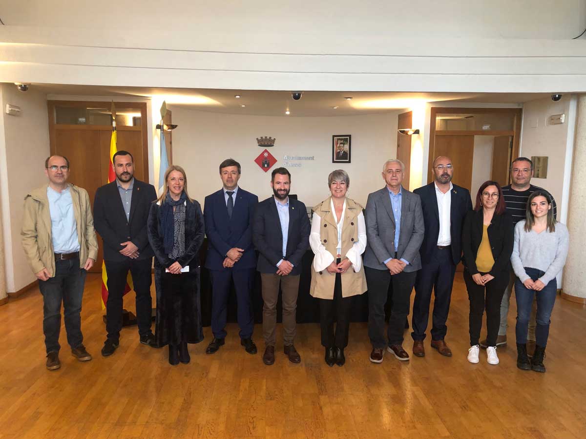 Fotografia institucional dintre de l'Ajuntament d'Ascó