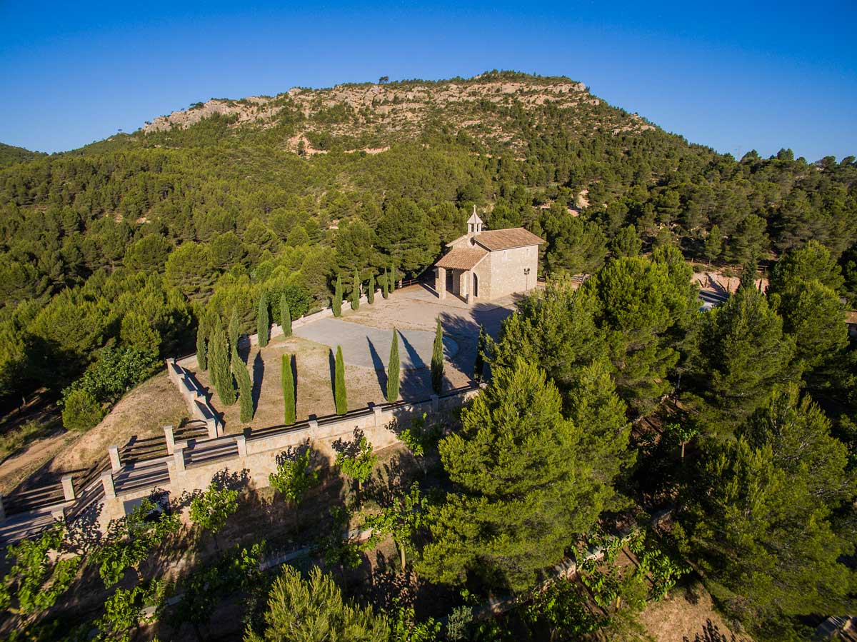 Ermita Fotografia d'una ermita vista des de dalt