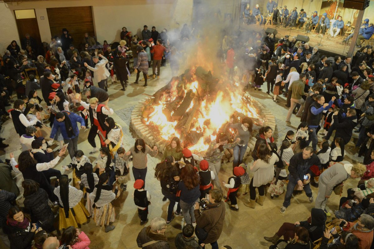 Fotografia de la festa de Sant Antoni a Ascó