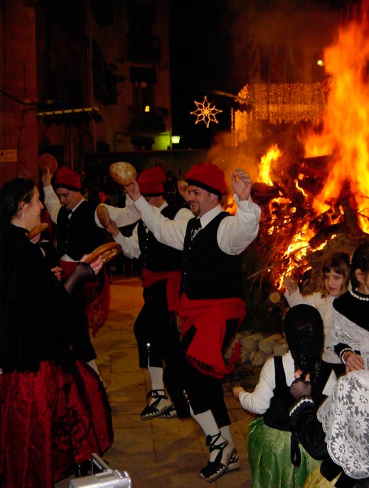 Fotografia de la festa de Sant Antoni a Ascó