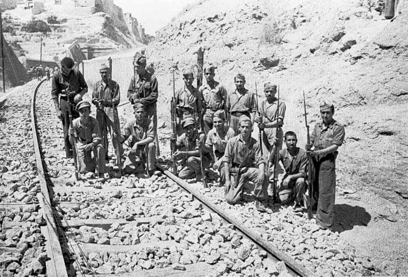 Fotografia d'arxiu de la Batalla de l'Ebre