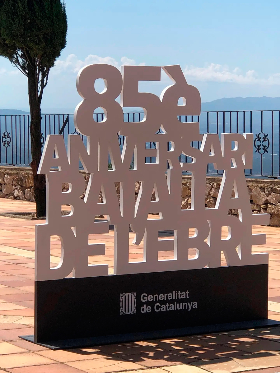 Cartell del 85è Aniversari de la Batalla de l'Ebre.